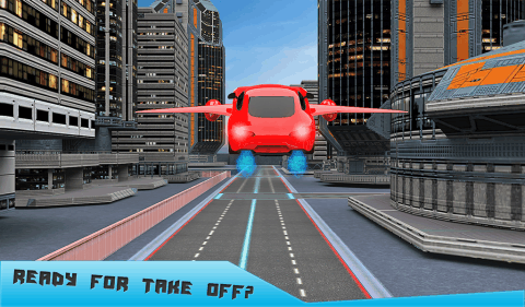 未来飞行机器人汽车出租车运输游戏截图1