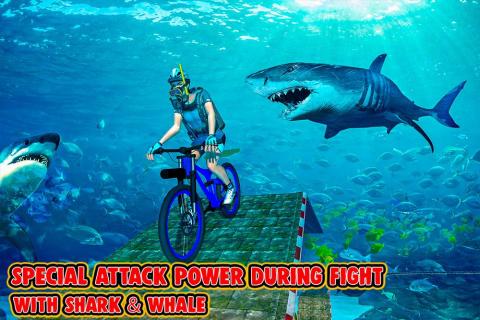 水下自行车特技：坡道赛车截图3