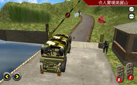 駕駛 軍隊(duì) 卡車 3D 爬坡道 爬截圖4