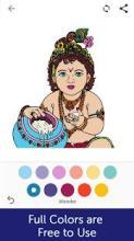 Lord Krishna Coloring Pages截图2