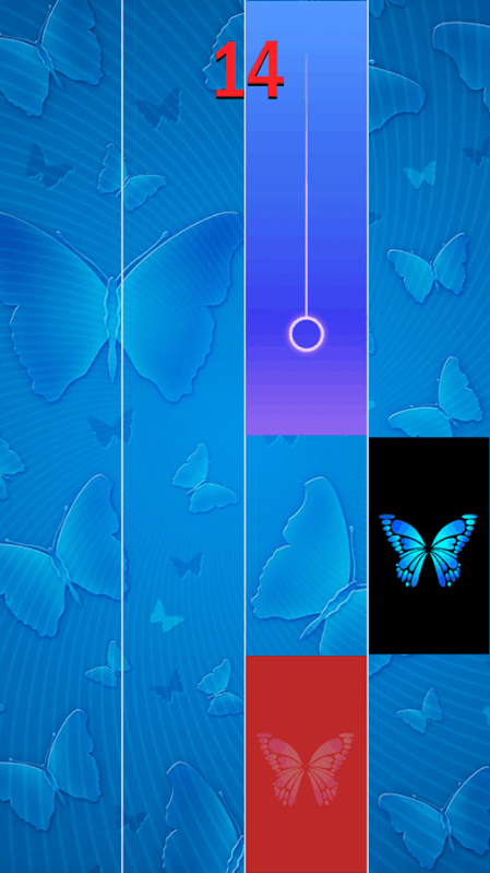 Azul Mariposa Piano Tiles 3截图2