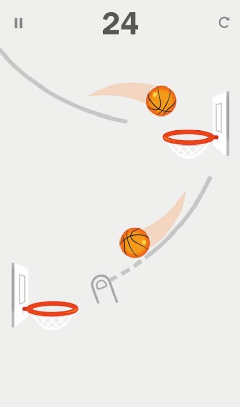 Dunk Line : drawing basketball截图1