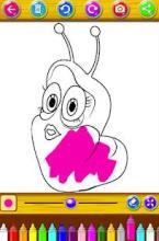 Coloring pages Larva worm games free截图3