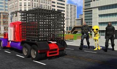 US Police Alien Transporter: Truck Game截图1