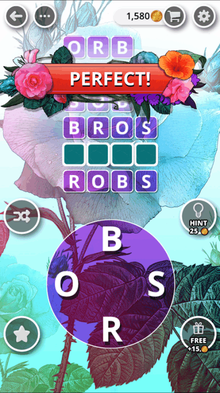 Bouquet of Words - Word game截图4