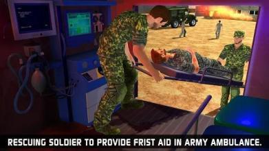 US Army Transporter Rescue Ambulance Driving Games截图3