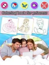 ❤️ Princess Coloring Pages For Kids & Adults **截图