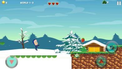 Ninja Hattori Shooter jump run in the jungle截图1