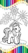 MyLittle Unicorn Coloring Game For Kids截图