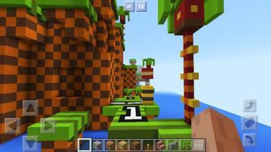 Super Sonic Parkour Race Mini-game. Map for MCPE截图4