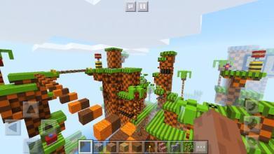 Super Sonic Parkour Race Mini-game. Map for MCPE截图1