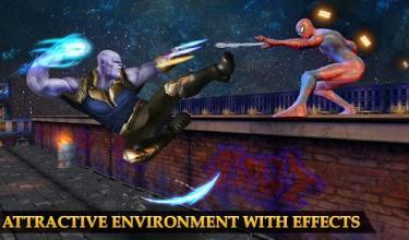 Real Future Superhero Street Fight- Thanos Battle截图3