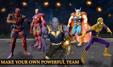 Real Future Superhero Street Fight- Thanos Battle截图