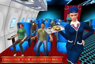 Virtual Air Hostess Career Airplane Attendant Sim截图4