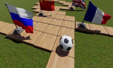 Soccer Rolling Ball- Football Roll 3D Puzzle Game截图