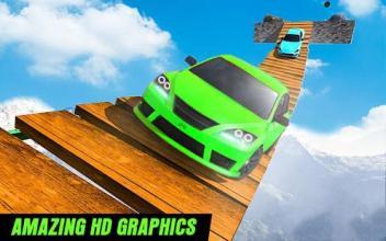 Impossible Car : Endless Sky Track Stunt Racing 3D截图