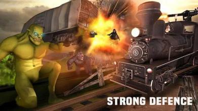Uphill Sniper 3D: Monster Shooting Train Game截图3