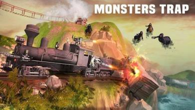 Uphill Sniper 3D: Monster Shooting Train Game截图1