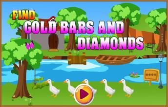 New Escape Games - Find Gold Bars And Diamonds截图3