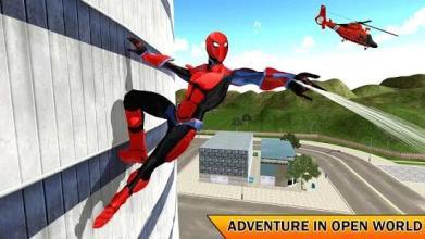 Flying Superhero Iron Spider hero Mission截图