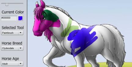 Interactive Horse Coloring Book截图1