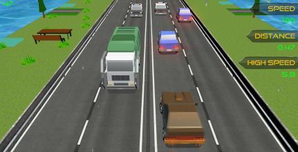 Blocky Cars Rush Drive截图1