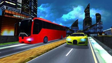 Extreme Stupid City Bus Racing Game截图2