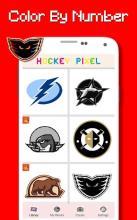 Hockey Logo Color By Number - Pixel Art截图1