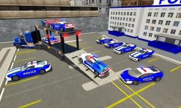 US Police Car Transport Cargo Ship Simulator截图1