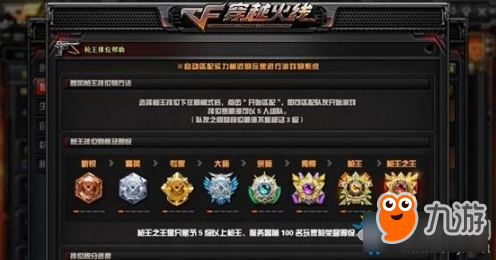 《CF》傳奇段位是什么 槍王排位傳奇段位介紹