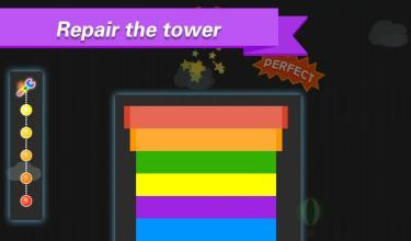 Rainbow Tower - The tower build & tower stack game截图3