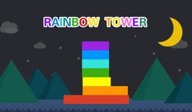 Rainbow Tower - The tower build & tower stack game截图