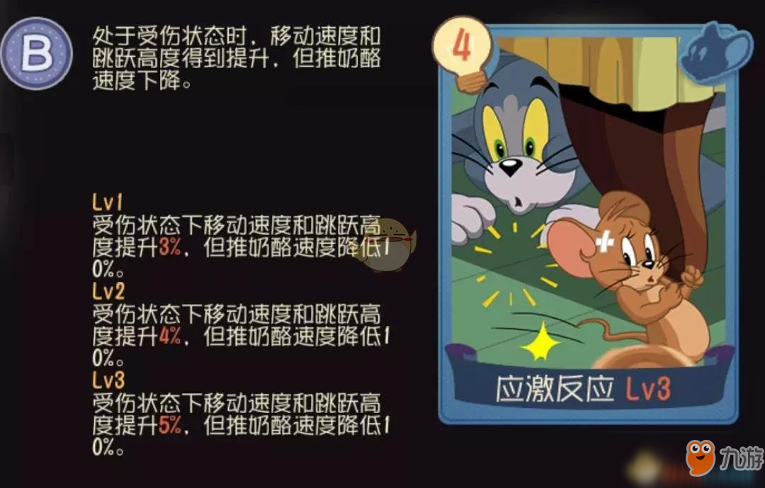 《猫和老鼠手游》应激反应怎么用 应激反应知识卡使用技巧分享