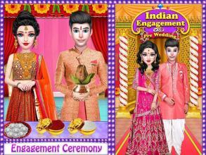 Indian Royal Engagement Rituals & MakeoverDressup截图4