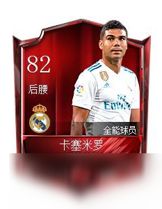 《FIFA足球世界》卡塞米罗怎么样 卡塞米罗属性大全