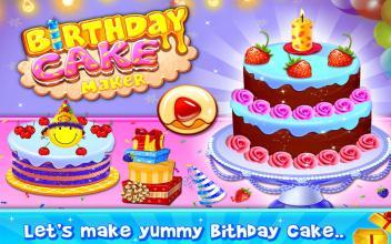 Birthday Cake Maker  Dessert cooking games截图
