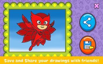 PJ Heros Masks ColoringBook截图3