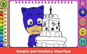 PJ Heros Masks ColoringBook截图2