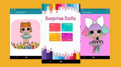 Dolls Surprise Coloring Page Lol 2019截图3