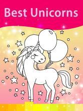 Unicorn Coloring Pages with Animation Effects截图