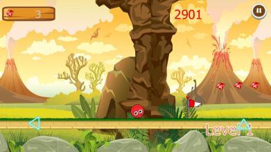 New  Red Hero Jungle  Bounce Ball Adventure截图2