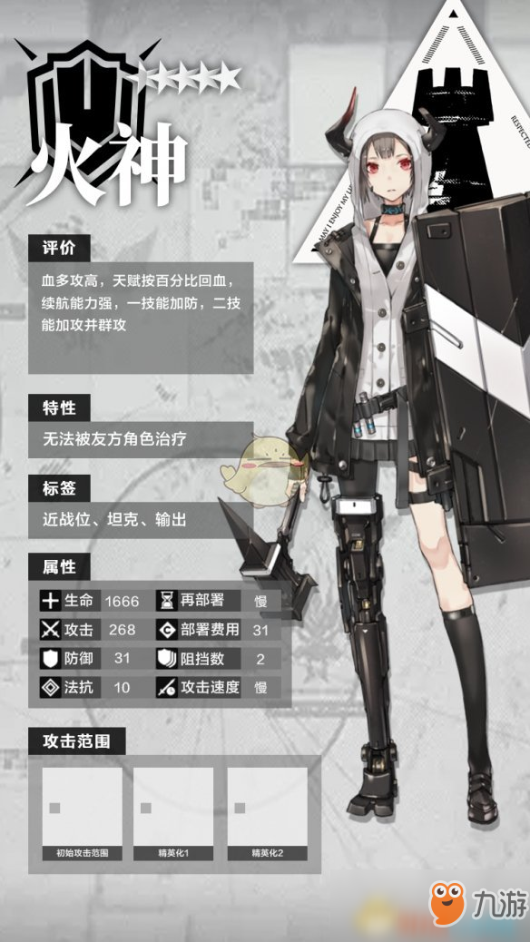 《明日方舟》重装火神怎么样 重装火神属性技能天赋一览