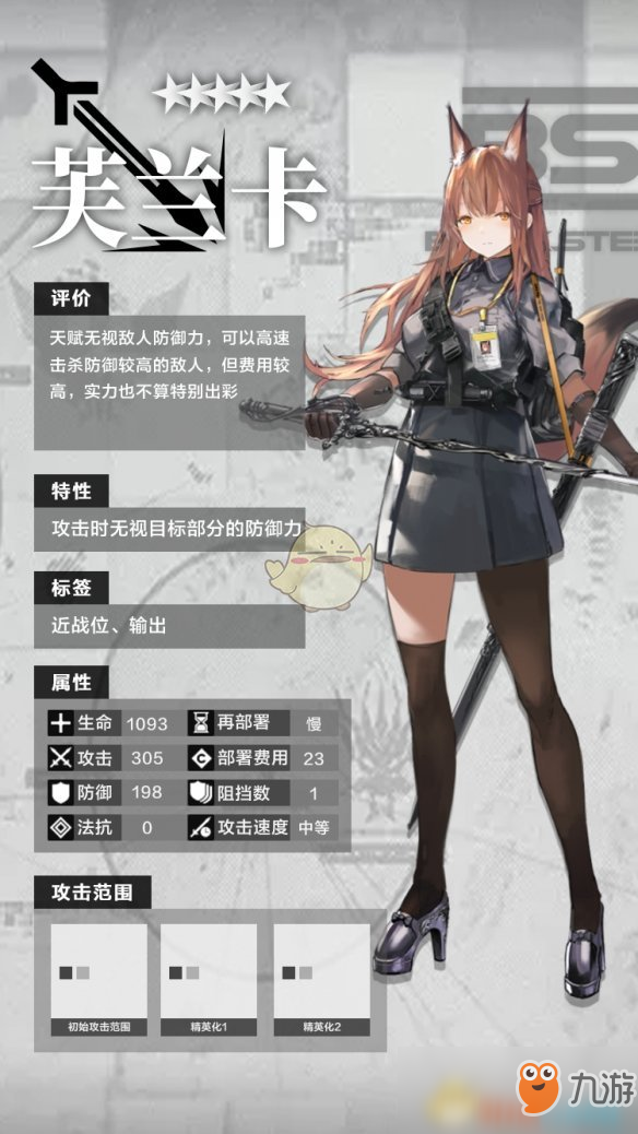 《明日方舟》五星干员近卫芙兰卡怎么样 近卫芙兰卡分析介绍