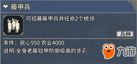 《三国志汉末霸业》藤甲兵厉害吗 属性详细介绍