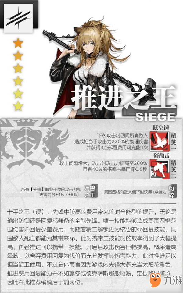 《明日方舟》推进之王精二厉害吗 推进之王精二效果点评