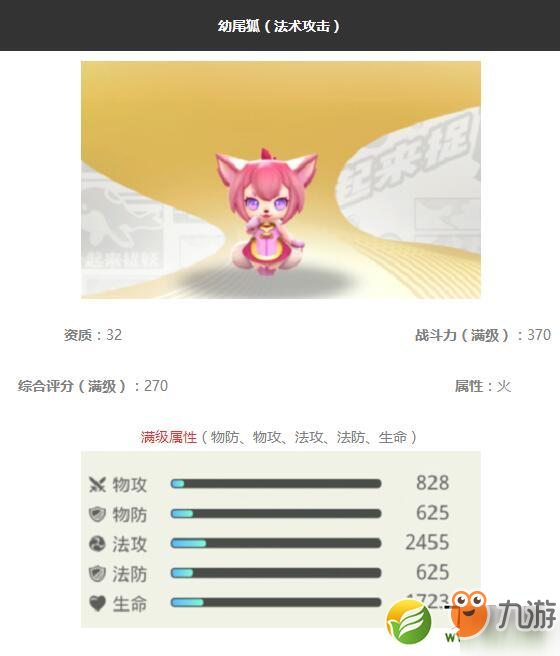 《一起来捉妖》幼尾狐怎么样 幼尾狐属性技能获取攻略