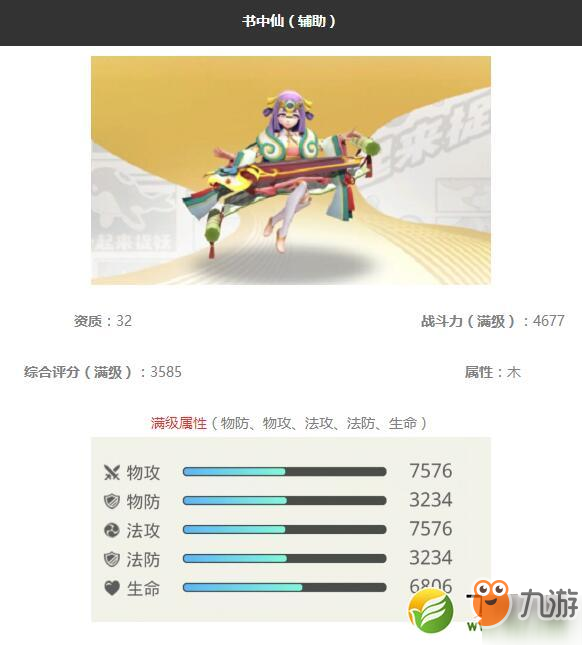 《一起来捉妖》书中仙怎么样 书中仙妖灵图鉴
