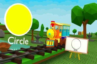 Learn Shapes  3D Train Game For Kids & Toddlers截图