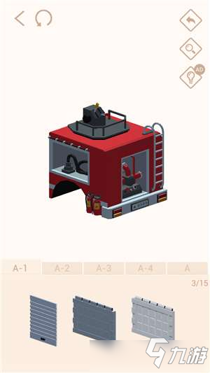 《我爱拼模型》美国旧金山消防车怎么拼 消防车拼图步骤攻略
