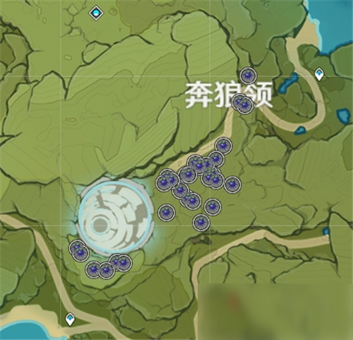 《原神》蒙德区域攻略 特产分布图